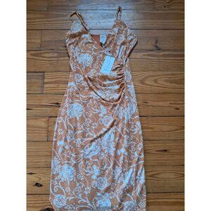 Joie Dress Size M Floral Midi Beach Tropical Vacation Resortwear Cruise Boho